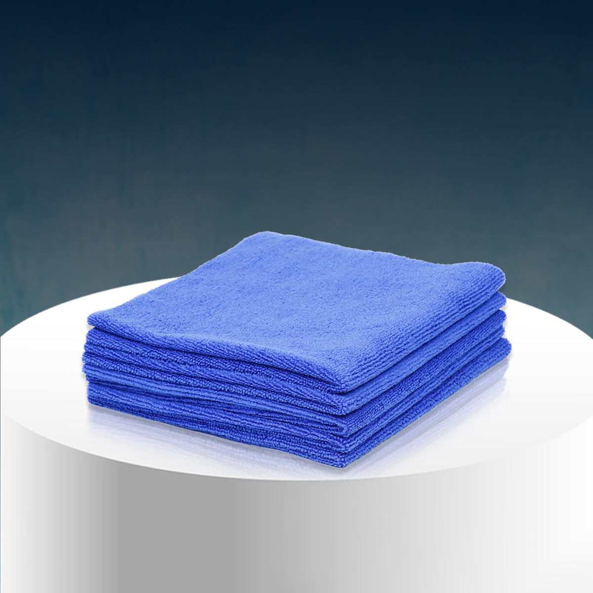 Poshlyf Microfiber Cloth Edgeless Ultrasonic Cut 40cm x 40cm Blue 380 GSM