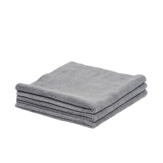 Poshlyf Microfiber Cloth Edgeless Ultrasonic Cut 40cm x 40cm Grey 380 GSM