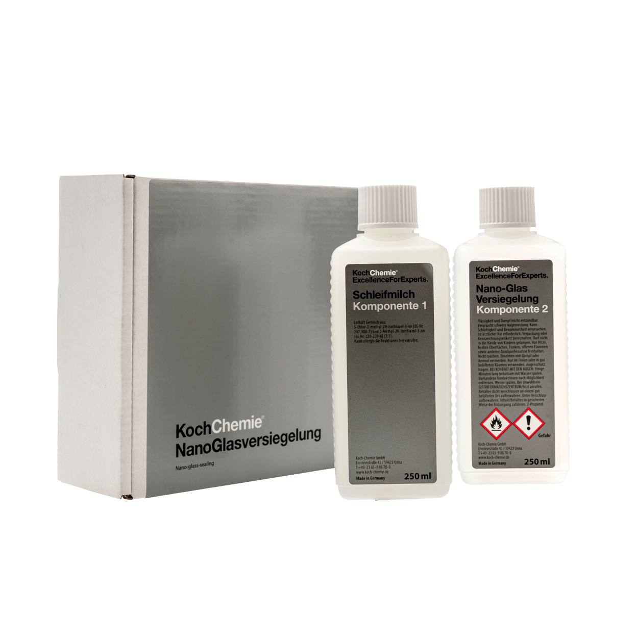 Koch Chemie Glass Sealant, Nano Glasversiegelung, 250ml + 250ml kit