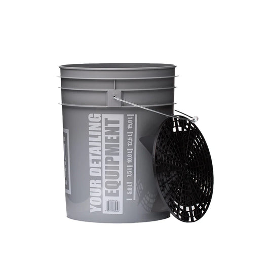 Work Stuff Bucket Grey Wheels + Black Separator