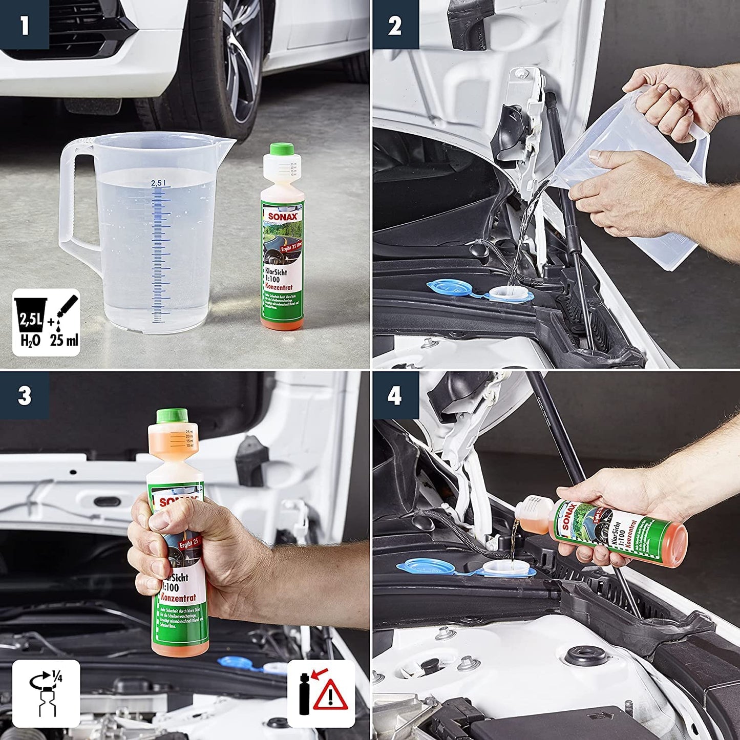 SONAX Clear View Concentrate 1:100, 250ml