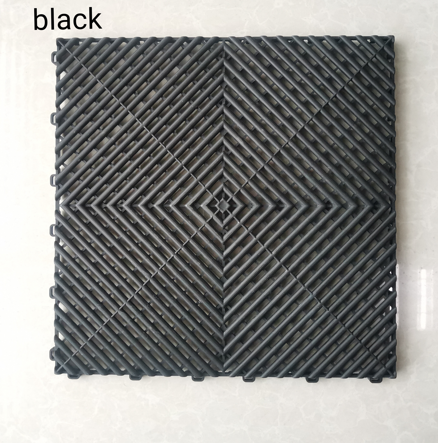 Keramik Car Wash Floor Mat Tile, 40x40cm (1.72 sq. ft), Thickness 32mm