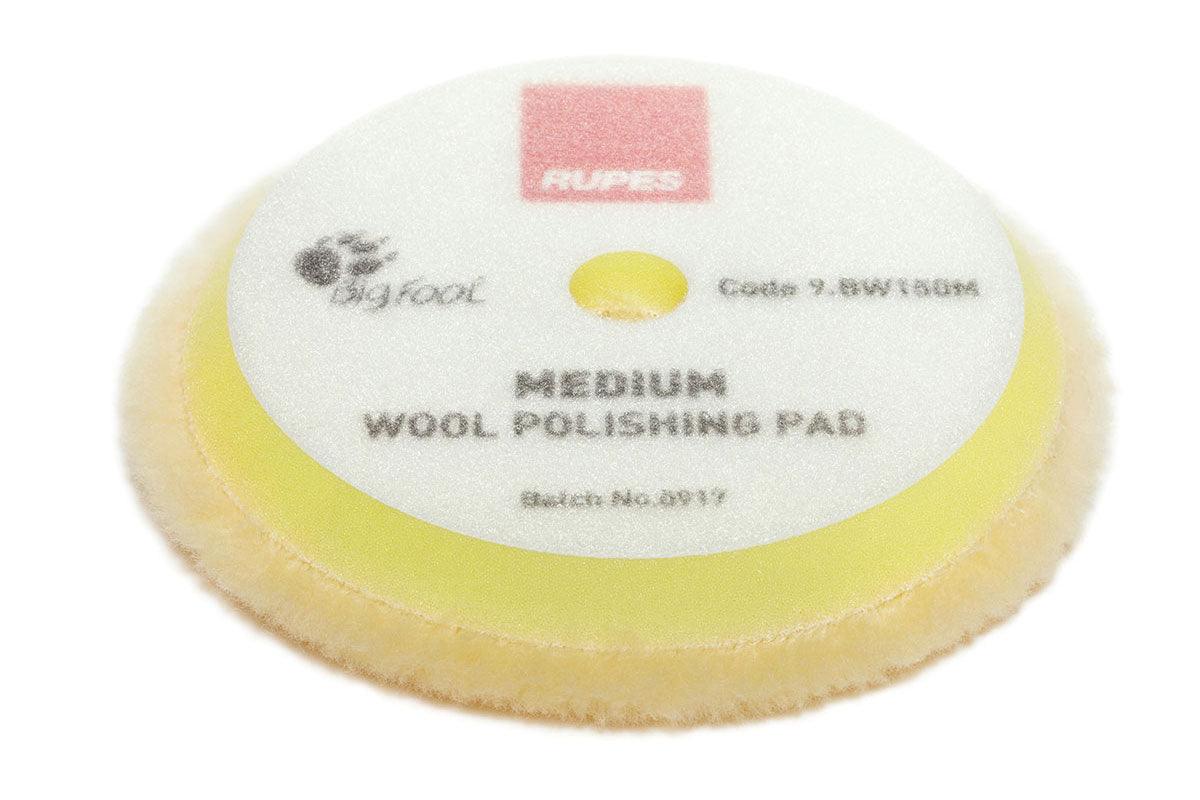 RUPES 9.NW130M Medium Wool Polishing Pad, 130/145 mm, 5"