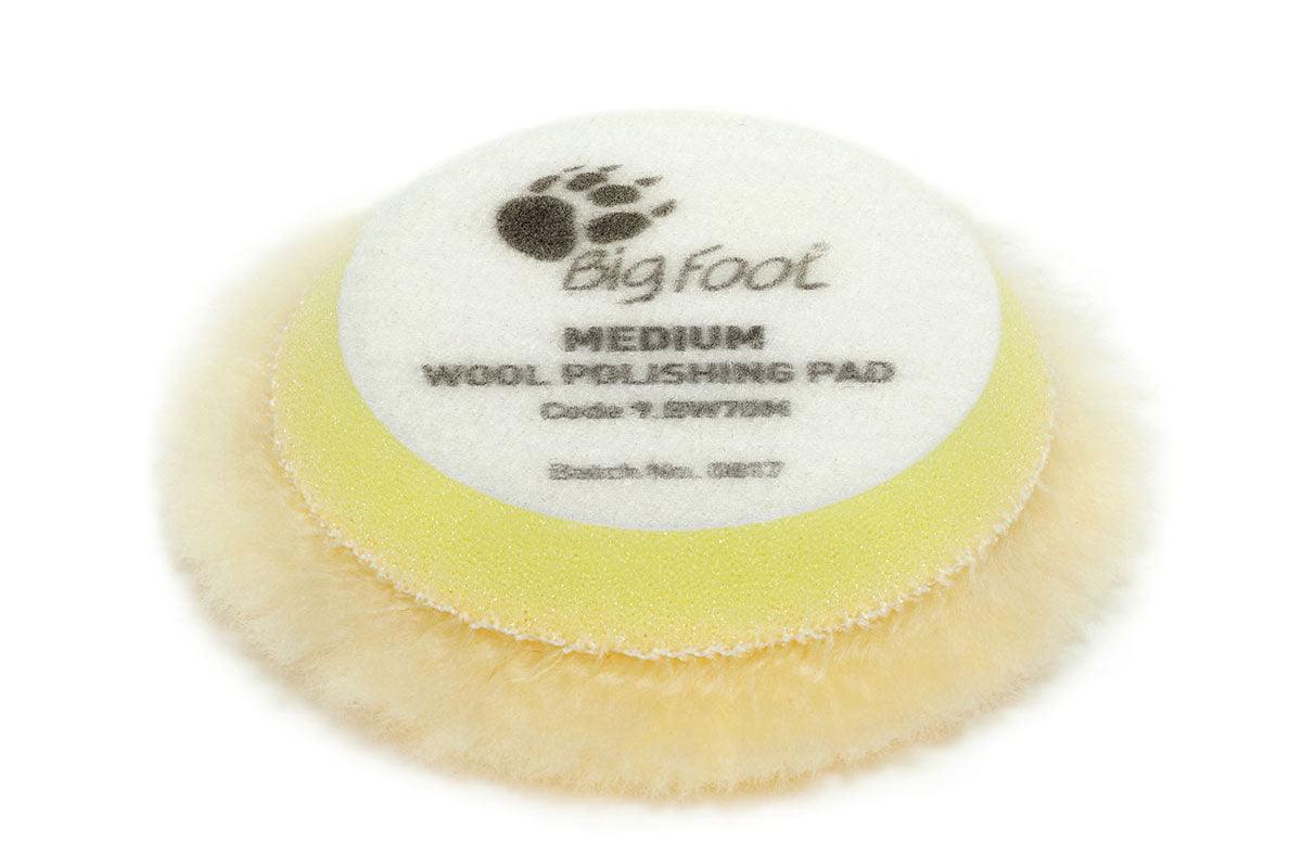 RUPES 9.BW70M Medium Wool Polishing Pad, 50/65 mm, 2", Set of 4