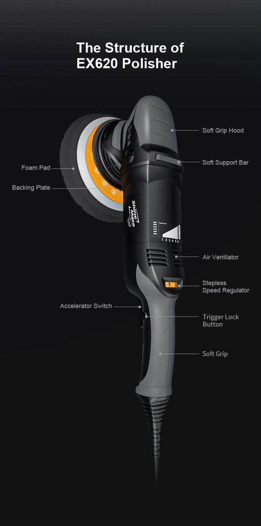 ShineMate Orbital Polisher EX620, 6"/15