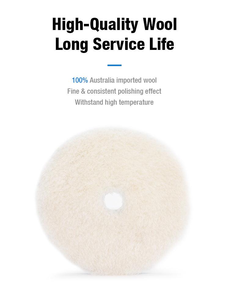ShineMate T130 High-Nap Wool Pad, 5"