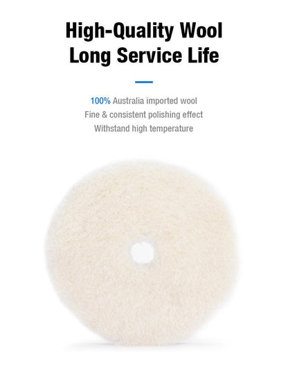 ShineMate T130 High-Nap Wool Pad, 5"