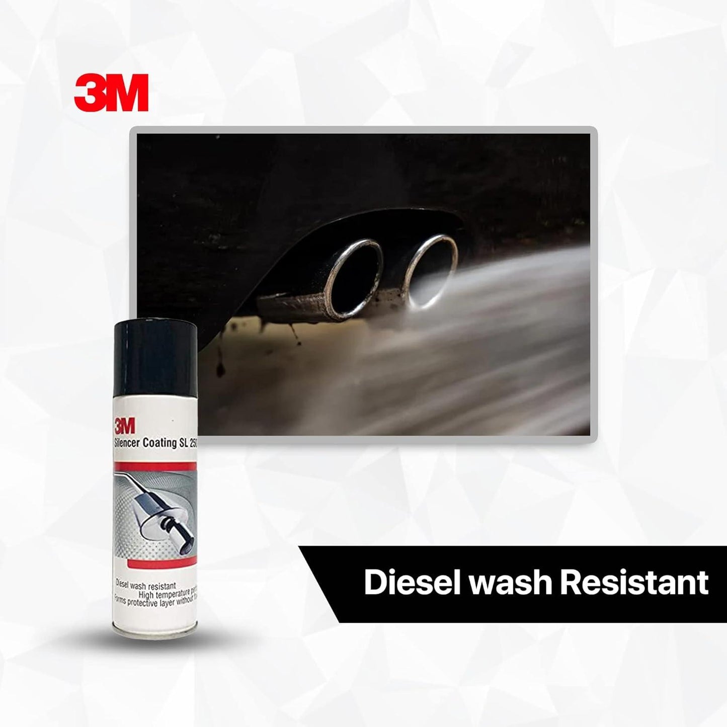 3M Silencer Coating SL250 Silver Spray Paint, 250ml