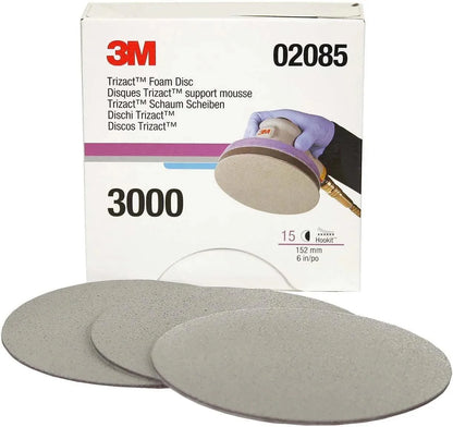 3M Trizact Foam Disc Grit P3000, 6"