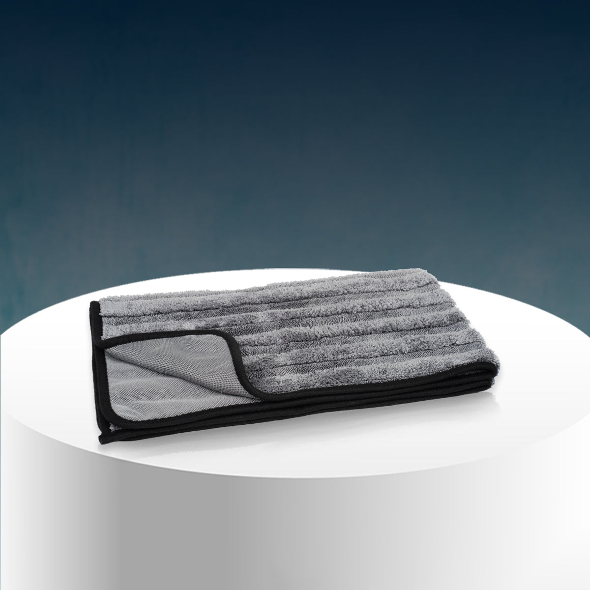 Poshlyf Chipmunk Extreme Drying Towel 600 GSM Grey with Border 80cm x 50cm