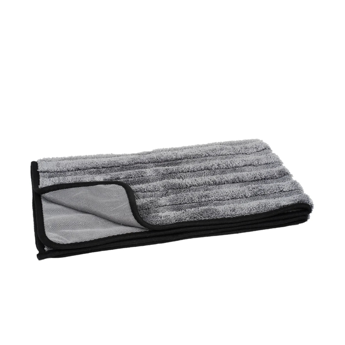 Poshlyf Chipmunk Extreme Drying Towel 600 GSM Grey with Border 80cm x 50cm