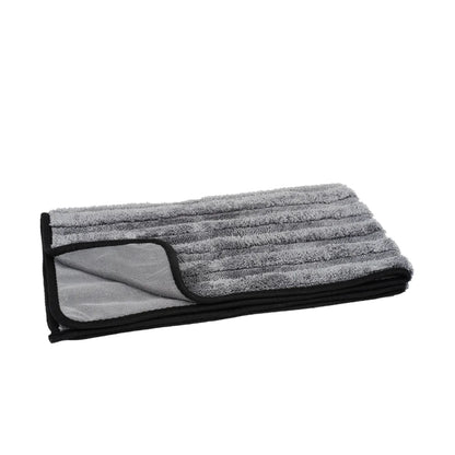 Poshlyf Chipmunk Extreme Drying Towel 600 GSM Grey with Border 80cm x 50cm