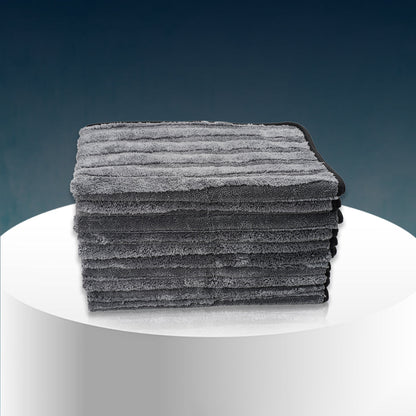 Poshlyf Chipmunk Extreme Drying Towel 600 GSM Grey with Border 80cm x 50cm