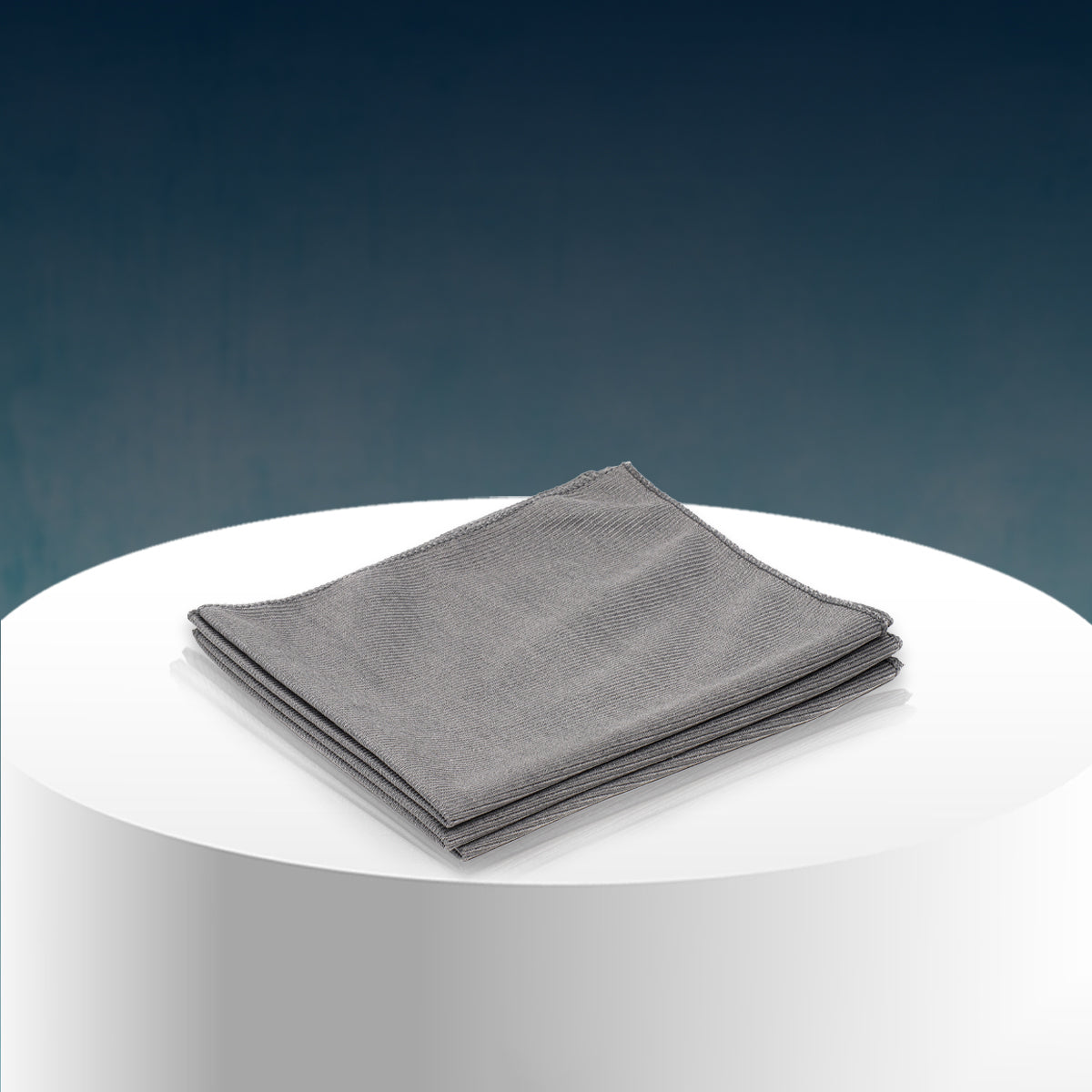 PoshLyf Microfiber Glass Cloth 35cm x 35cm Grey 250 GSM