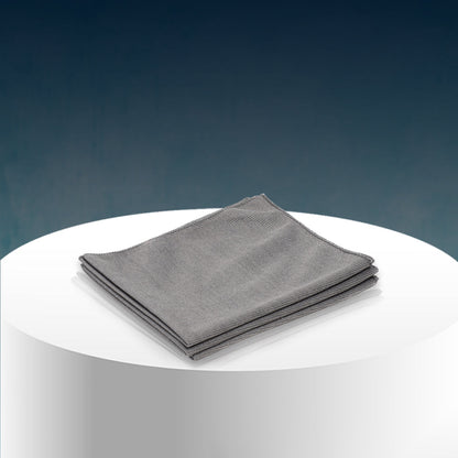 PoshLyf Microfiber Glass Cloth 35cm x 35cm Grey 250 GSM
