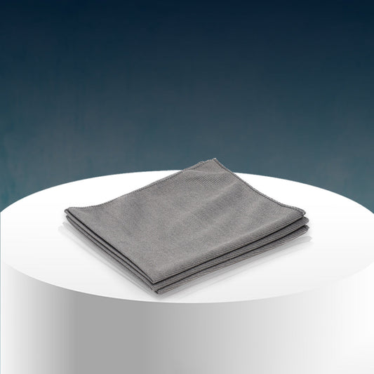 PoshLyf Microfiber Glass Cloth 35cm x 35cm Grey 250 GSM