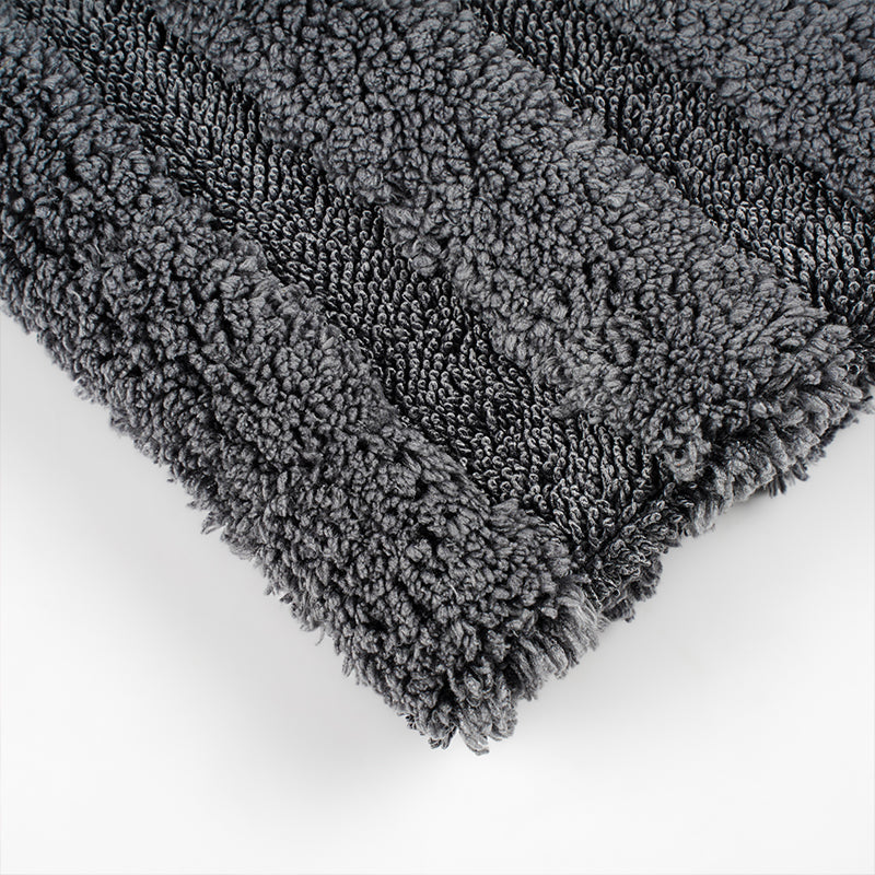Poshlyf Chipmunk Extreme Drying Towel 600 GSM Grey with Border 80cm x 50cm