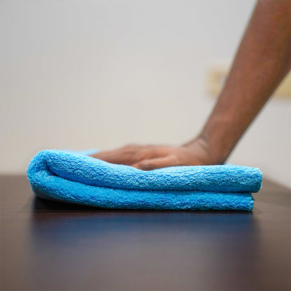 Poshlyf Drier Superb 600 GSM Light Blue Microfiber Titaniumline 60cmx40cm