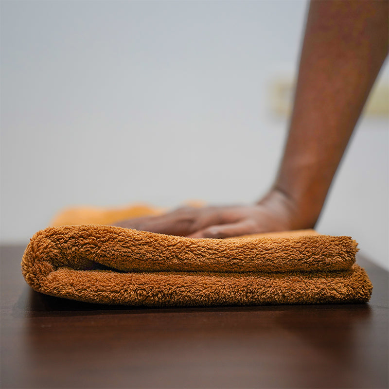 Poshlyf Drier Superb 600 GSM Brown Microfiber Titaniumline 60cmx40cm
